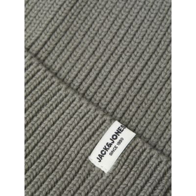 2. Jack&Jones czapka zimowa JACKRINK BEANIE LN 12193386 CASTOR GRAY