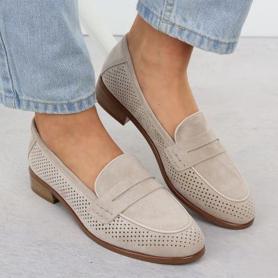 12. Półbuty zamszowe lordsy Potocki W SZ12585 WOL291B