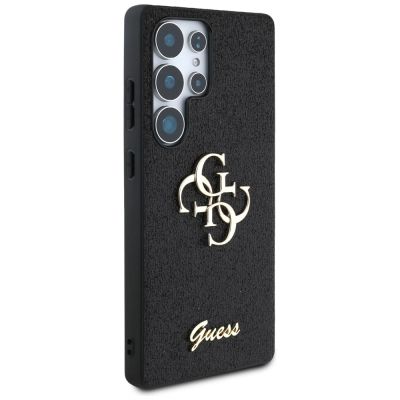 4. Etui Guess Fixed Glitter Big 4G Metal Logo do Samsung Galaxy S25 Ultra czarny