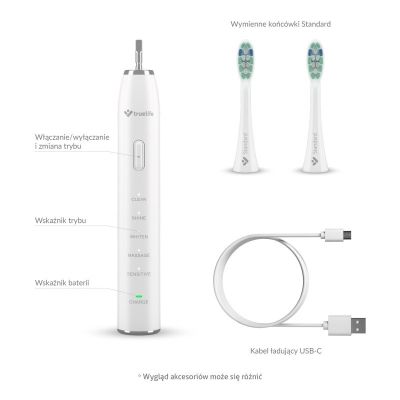 6. Szczoteczka soniczna TrueLife SonicBrush Clean30 White