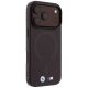 4. Etui BMW M IML Frosted Metal Logo & Trims MagSafe na iPhone 17 Pro / 18 Pro - bordowe