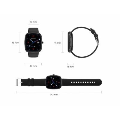 26. Smartwatch Męski GRAVITY GT18-4 Pomarańczowy Pasek Silikonowy + Czarny Pasek
