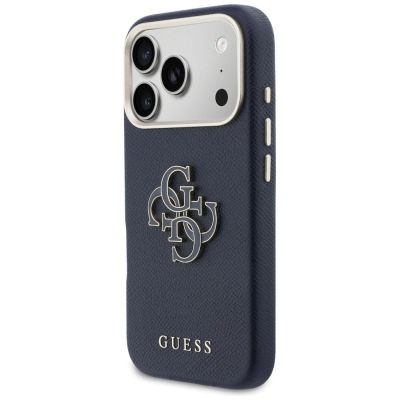 2. Etui Guess FW Resin Logo na iPhone 17 Pro Max - niebieskie