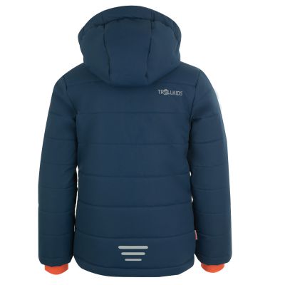 2. Kurtka narciarska dziecięca Trollkids Kids Hemsedal Snow Jacket XT mystic blue/orange odporna na uszkodzenia niebieska (513-142)