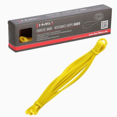 5. Gumy do ćwiczeń HMS GU05 YELLOW 6.4 x 4.5 x 2080 MM 17-33-020