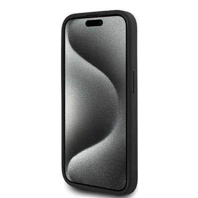 5. Etui Karl Lagerfeld Diagonal Quilted Script na iPhone 15 Pro Max - czarne