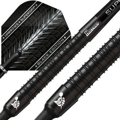 9. Rzutki Harrows Supergrip Black 90% softip