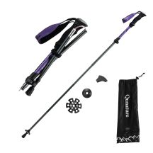Kijek trekkingowy Qunature nordic walking aluminiowy 110 - 130 cm 1 szt. - fioletowy