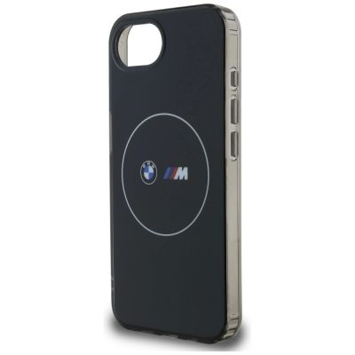 6. Etui BMW IML Metal White Circle MagSafe na iPhone 16e - czarne