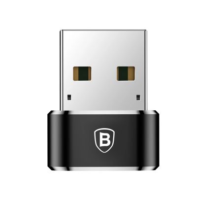 2. Adapter Baseus Mini przejściówka z USB-C na USB-A - czarny