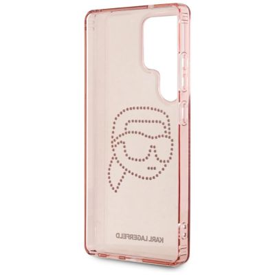 7. Etui Karl Lagerfeld Rhinestones K. Head Logo Samsung Galaxy S25 Ultra różowy