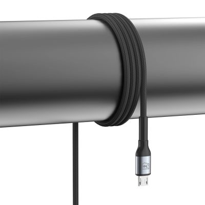 9. Kabel 3mk Hyper Cable N-SERIES USB-A / MicroUSB 1m 5V/2.4A 12W / czarny