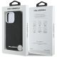 8. Etui Karl Lagerfeld Saffiano Full Wrapped Elongated Metal Logo MagSafe na iPhone 16 Pro - czarne
