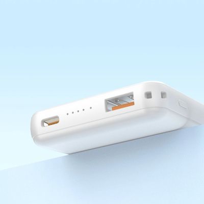 5. Powerbank bezprzewodowy Dudao K14S USB-A / USB-C / MagSafe 20W 5000mAh - biały