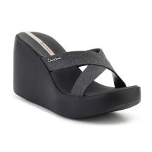 IPANEMA HIGH FASHION II SLIDE FEM BLACK/GLITTER/BEIGE 83646-BQ589