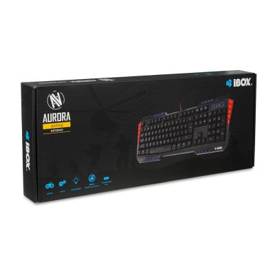 7. Klawiatura IBOX INFERNO IKS855 (USB 3.0; (EN); kolor czarny)