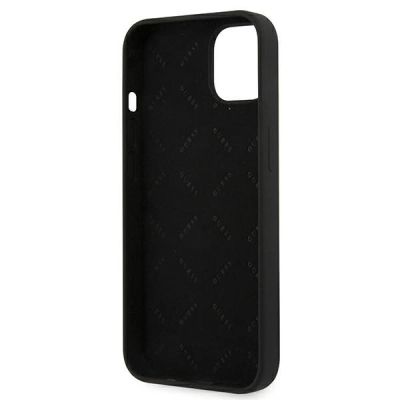 7. Etui Guess Silicone 4G Logo na iPhone 13 mini - czarne