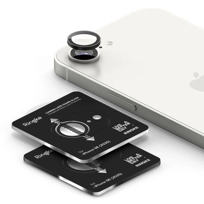 4. Osłona aparatu Ringke Camera Frame Protector 2-pack na iPhone 16e / 17e - czarna