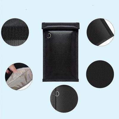3. Ognioodporne etui RFID OTN-27 na telefon z blokadą sygnału 27x12.3 cm - czarne