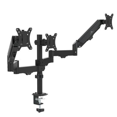 27. MACLEAN UCHWYT NA 3 MONITORY, SPRĘŻYNA GAZOWA, 17"-27", 2-8KG, CZARNY MC-137