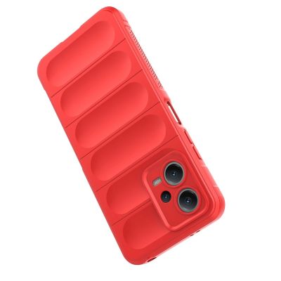 4. Magic Shield Case etui do Xiaomi Redmi Note 12 5G / Poco X5 5G elastyczny pancerny pokrowiec czerwone
