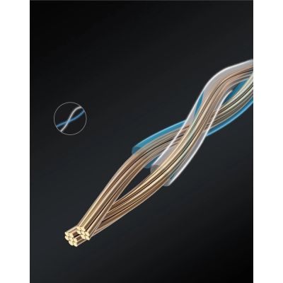 7. Ugreen płaski kabel przewód internetowy sieciowy Ethernet patchcord RJ45 Cat 6 UTP 1000 Mbps 1 m czarny (NW101 50184)