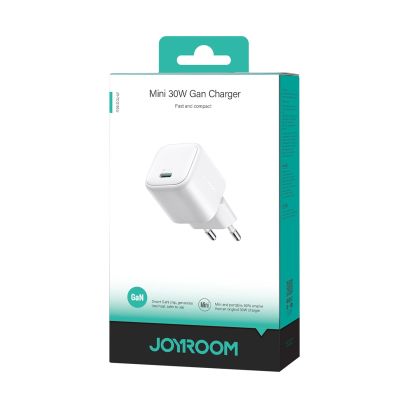 4. Ładowarka sieciowa Joyroom JR-TCG15 Mini 30W GaN USB-C - biała