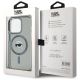 5. Karl Lagerfeld KLHMP15LHLSKIK iPhone 15   Pro 6.1" czarny/black hardcase IML Metal Karl Head MagSafe