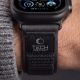 8. Pasek Tech-Protect Nylon Elite na Apple Watch 44 / 45 / 46 / 49 mm - czarno-pomarańczowy