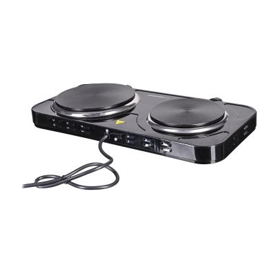 41. ESPERANZA KUCHENKA ELEKTRYCZNA YELLOWSTONE 1500W + 1000W CZARNA EKH014K
