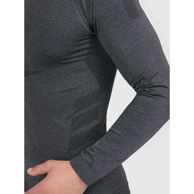 6. Bezszwowa bielizna narciarska termoaktywna z wykończeniem szybkoschnącym - longsleeve męski 4F 4FWAW26USEAM311-21M