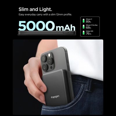 5. Powerbank Spigen Essential EA2205MQ 5000MAH 22.5W QI2 - czarny