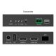 10. Przedłużacz (extender) światłowodowy HDMI 4K/60Hz z KVM USB 1.1 przez IP 1G, do 40km/300m, max. 253 odbiorniki, HDMI Loop-Out, Audio - zestaw