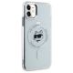 4. Etui Karl Lagerfeld IML Metal Choupette Head MagSafe na iPhone 11 - białe