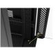 12. Szafa instalacyjna rack stojąca 19" 32U 600x1000 czarna drzwi przeszklone LCD Lanberg (flat pack)