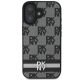 3. Etui DKNY Checkered Pattern & Printed Stripes na iPhone 16 - czarne