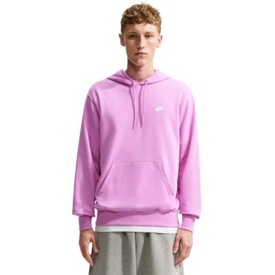 Bluza męska Nike Club FT PO Hoodie różowa FN3866 503