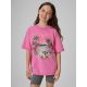 T-shirt bawełniany dziewczęcy 4F 4FJRSS26TTSHF3981-54S