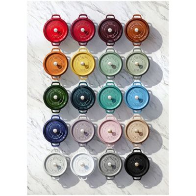 10. Garnek żeliwny okrągły Staub - 3.8 ltr, Czerwony