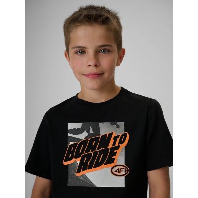 3. T-shirt bawełniany chłopięcy 4F 4FJRSS26TTSHM4170-20S