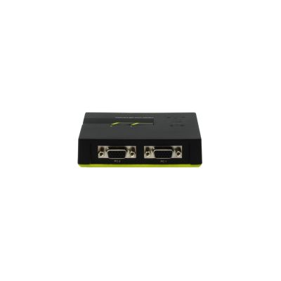 3. LevelOne KVM-0221 przełącznik KVM Czarny, Zielony