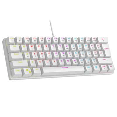 2. RAMPAGE KLAWIATURA MECHANICZNA PLOWER K60 Biała