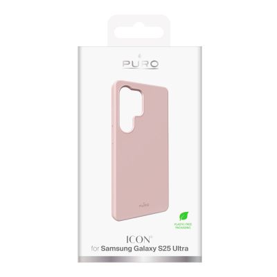 4. Etui silikonowe Puro Icon do Samsung Galaxy S25 Ultra - różowe
