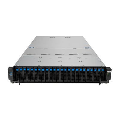 3. Platforma Asus Rack (2U) RS520A-E12-RS24U AMD Epyc 9004 (24x NVMe, 2xGPU, 2x1Gbe, IPMI, 1+1 1600W)