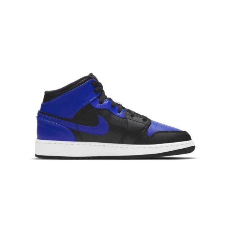 Buty dziecięce Air Jordan 1 Mid Hyper Royal GS - 554725-077