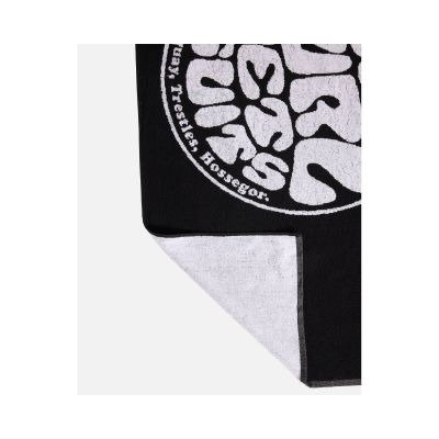 3. Ręcznik plażowy RIP CURL Logos Towel czarny