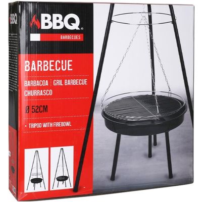 2. GRILL OGRODOWY WISZĄCY NA TRÓJNOGU 52CM