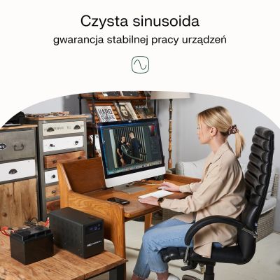 29. UPS Zasilacz awaryjny Greencell PowerCore 800VA 500W AVR 12VDC LCD