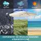 13. Extralink Black Forest Garden Umbrella with Side Panels, Large 3m Beige Cantilever Parasolowy do patio ze wspornikiem Sześciokąt Beżowy, Czarny