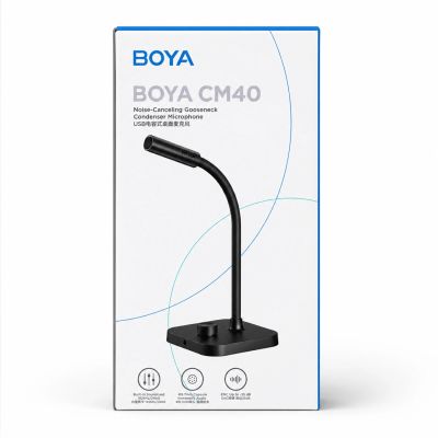 9. Mikrofon konferencyjny BOYA CM40 przewodowy - czarny